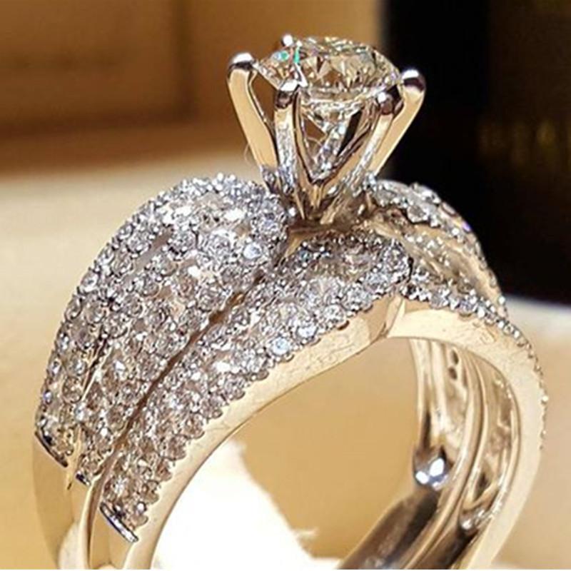 Flash Diamond Engagement Ring, Women'S Ring, Fashion Light Luxury Jewelry