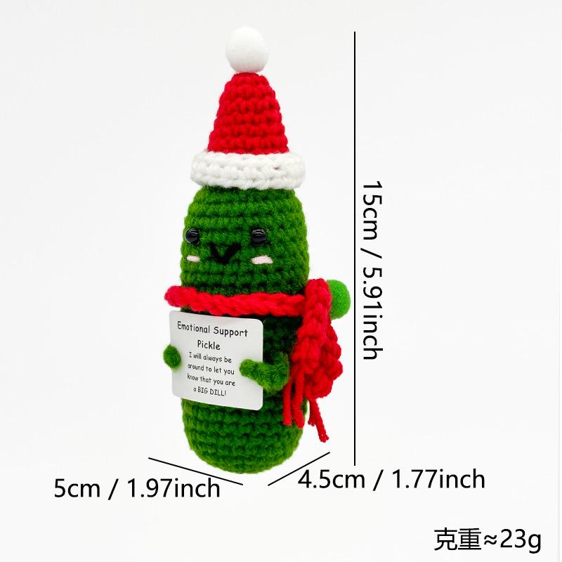 Christmas Tree Car Pendant Color Christmas Tree Woolen Handmade Hook Weaving Gift Creative Pendant Gift Ornament Doll Bag Cloth