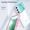 Ακρυλική θήκη κάμερας για Samsung Galaxy A55 A35 A25 A15 A05 A05S A54 A34 A24 A14 A53 A33 A23 A13 A52 S24 Ultra S23 FE S22 Διαφανής θήκη