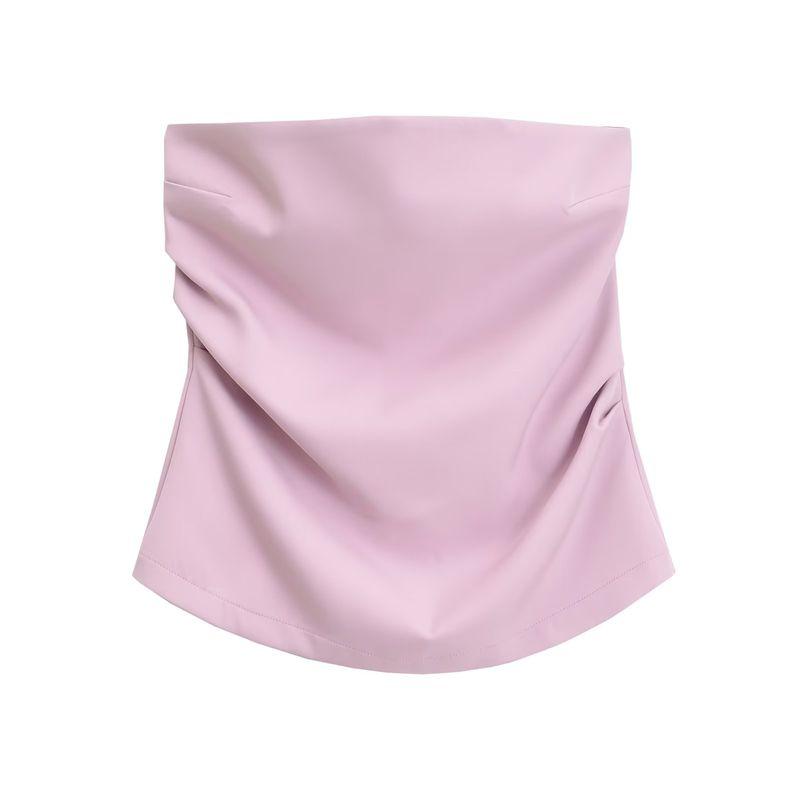 Kaslead New Arrival Women's Clothing Fashion Style Fashion All-Match Silm Multi-Color Tube Top Tops 3067089