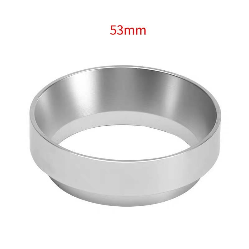 Aluminum Alloy Coffee Dosing Ring Rust Resistant Anti-spill Easy to Clean for Home Coffee Brewing Cafe Commercial Use 53mm серебряный