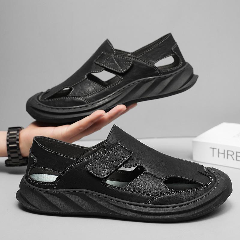 Кеды 22 летние новые Римские сандалии мягкая кожа нескользящие персонализированные дышащие полые сандалии 39