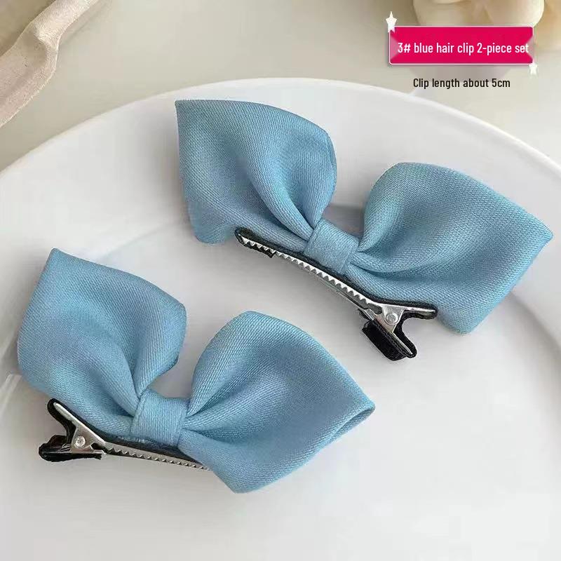 Girls' Cute Black Bow Hair Clip Pair - Simple Children's Hair Accessories