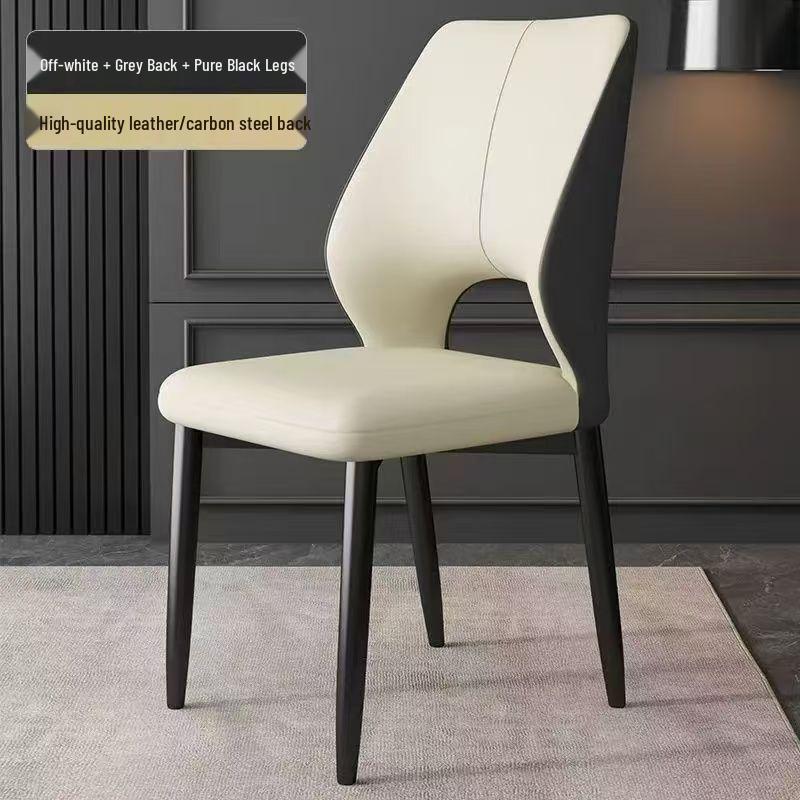 Nordic Luxury Modern Dining Chair - Hollow Back, Light Elegant Design for Home or Restaurant