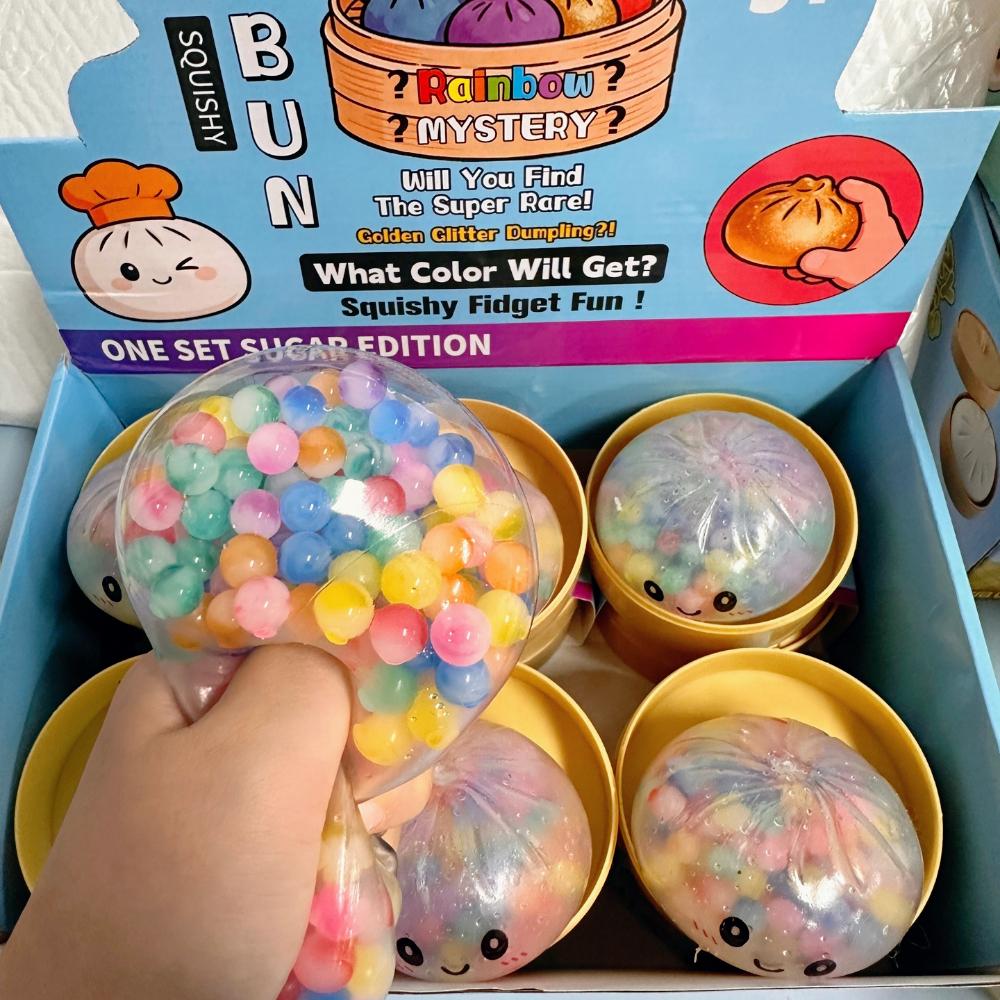 Barevná simulovaná knedlíková squishy hračka Pomalý odskok Stlačitelná Antistresová Úleva od úzkosti Uvolňovač stresu Pro dospělé