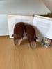 Platform Leather Shoes Women'S Shoes Spring And Summer Outer Wear Bag Head Half Slippers Boken Shoes