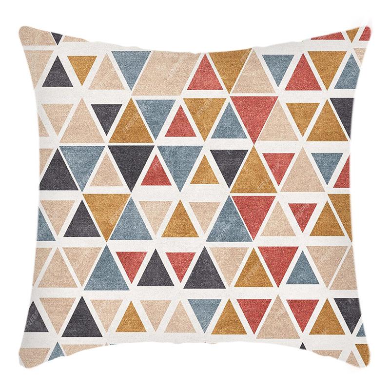 New Pillowcase Retro Striped Print Pillow Home Sofa Cushion Cover