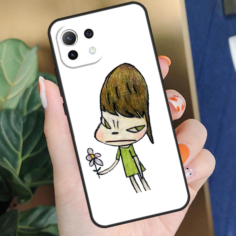 Cartoon Aesthetic Yoshitomo Nara Case For Xiaomi 15 14 Ultra 13T 14T 15T Pro 17 Pro Max POCO X7 X5 X6 F5 F6 F7 F8 Pro Coque