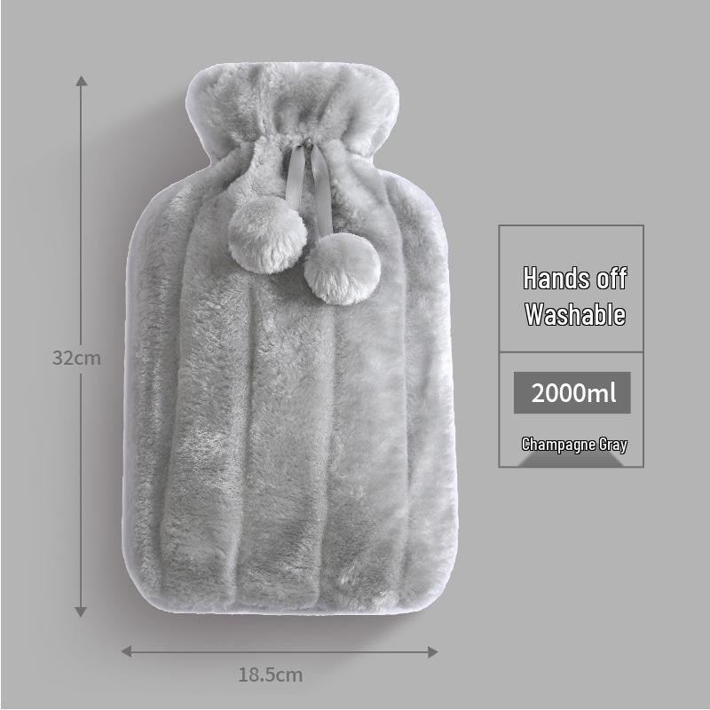 Cartoon Animal Plush Hot Water Bottle with Explosion-proof Liner - New Style for Students
