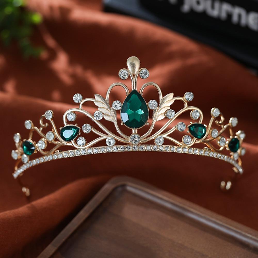 Sparkling Baroque Pageant Crown Luxury Queen Princess Tiara Hair Accessories Bridal Crown Birthday