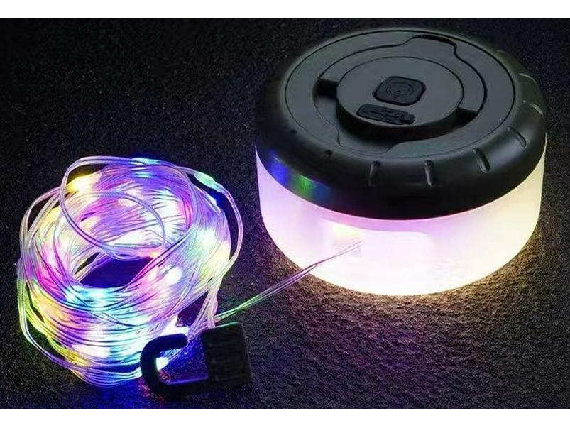 

Перезаряжаемые Водонепроницаемые Кемпинговые Гирлянды - Светодиодная Лента для Освещения Палатки и Маркизы