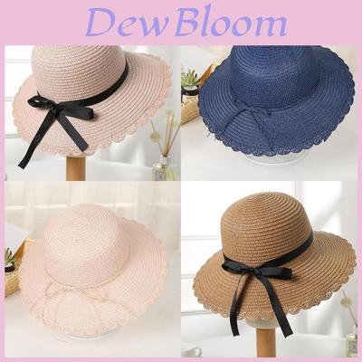 Summer Straw Hat Womens Sun Protection Beach Fedora With Short Brim For Outdoor Travel