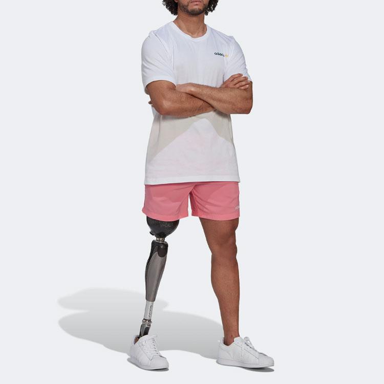 Adidas Originals Clover Back Sailboat Graphic And Letter Print Loose Round Neck T-Shirt Men Tops White HR7906