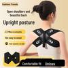 Posture Corrector for Men and Women: Open Shoulder Strap Back Correction Belt