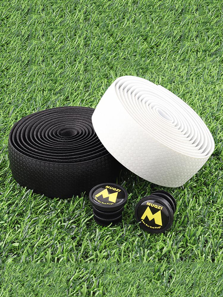 MUQZI PU EVA Handlebar Tape Anti-Slip Damping Road Bike Handle Belt Wraps Sweat Absorption Quick-drying Enhance Bike Grip