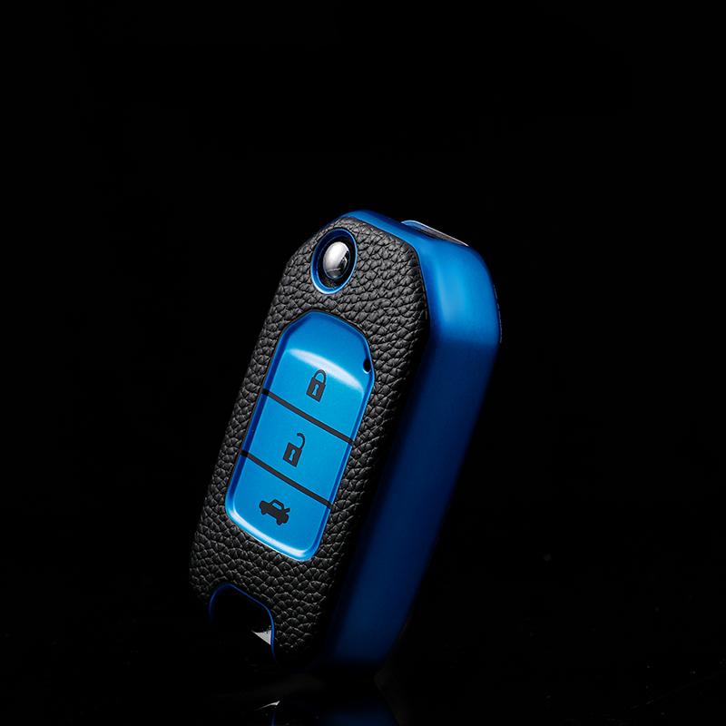 Leder TPU Shell Cover Fob für Honda Civic HRV CRV XRV CR-V Crider Odyssey Pilot Fit Accord Auto Schlüssel fall Schutz Zubehör