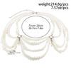 Sweet And Cool Hot Girl Imitation Pearl Hollow Tassel Ethnic Style Clothing Necklace Sexy Nightclub Style Multi-layer Body Chain For Women