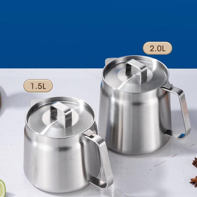 Stainless Steel Oil Filter Pot with Strainer