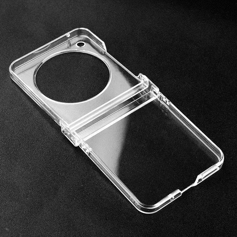 Applicable to ZTE LiberoFlip transparent mobile phone case three-piece glossy PC hinge all-inclusive material case wholesale