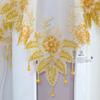 NEUE goldene Perlenblumen Stickerei Tischdeckenbezug Hochzeit Esstischdecke Küche Weihnachten Tischdekoration und Zubehör