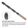 2pcs High Speed Steel Twist Jobber Drill Bit 7/8/9/10/11/12/13mm Titanium Nitride Coated M2 for Handheld Drills Drilling Machine