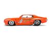 Jada Toys Big Time Muscle 1971 Pontiac GTO Diecast Car Opening Trunk and Rubber Tires 124 – Doors, Hood, (Orange)