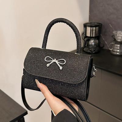 New Niche Ins One Shoulder Crossbody Bag Personality Fashionable Handbag Spring Trendy Gentle Small Square Bag
