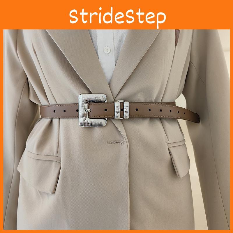 Style Womens Minimalist Derma Waist Belt Metal Pin Buckle Dress Belt Shapewear
