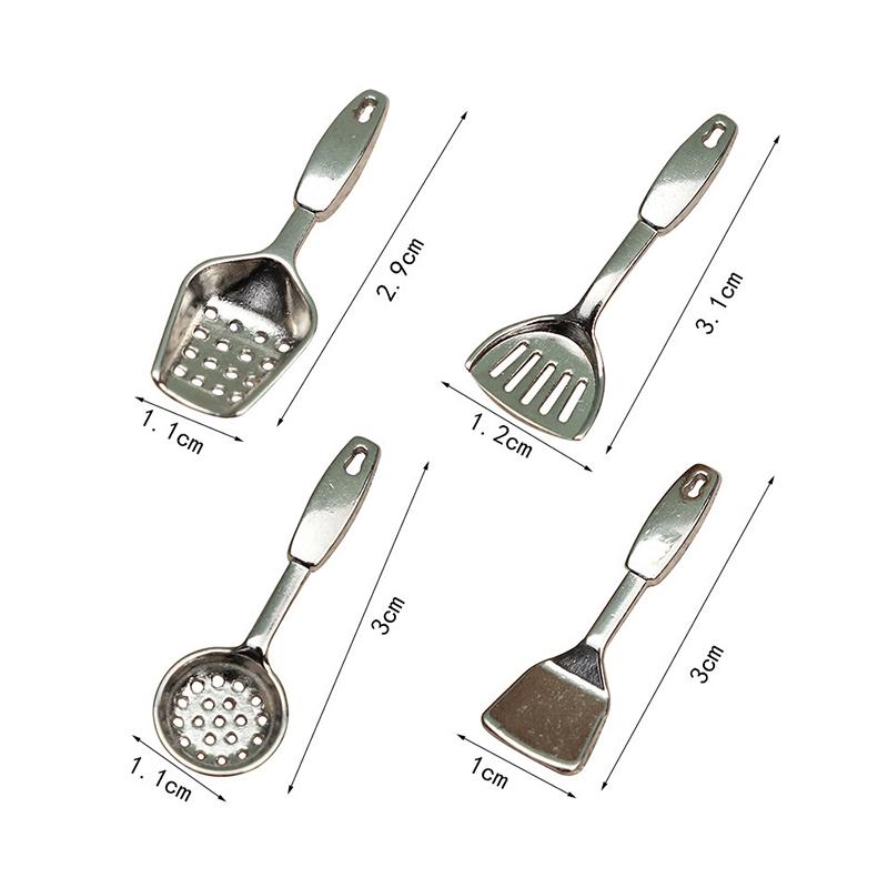 1Set Mini Plastic Spatula Utensils Model Mini Kitchenware Models Shooting Scene Props