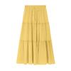 Women's Drawstring High Rise Midi Skirt Tiered Ruffle Maxi Skirt Casual Summer Long Skirt