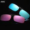 Polarized Clip-on Night Vision Sunglasses for Men & Women - Square Design