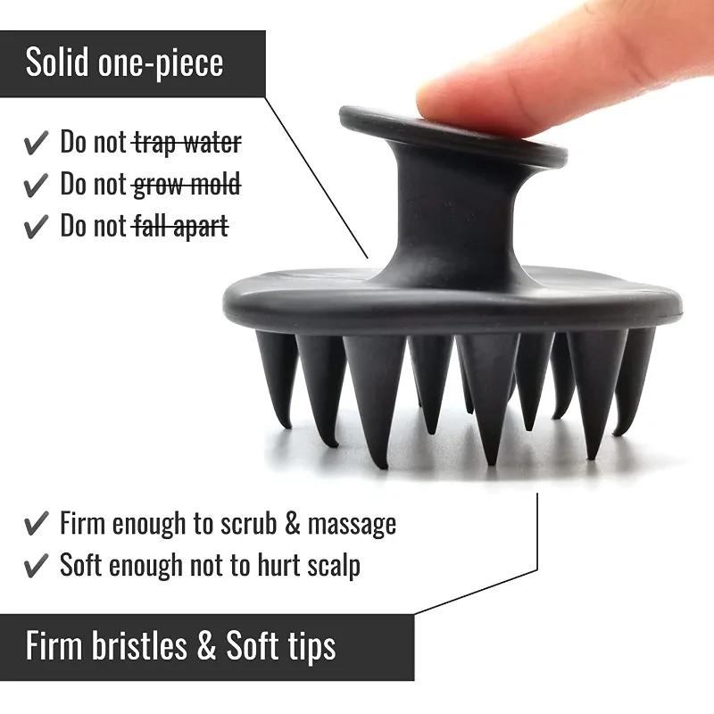 1pcs Hair Brush Scalp Massager for Hair Growth Mold-Free Silicone Scalp Massager Shampoo Brush Scalp Scrubber Exfoliator Tools