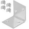 Kotarbau® Carpenter's Angle Construction Connector Stainless Steel Galvanized 35 X 35 X 35 Mm Set Of 50 Pcs