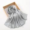 Premium Shimmer Silk Satin Hijab Scarf Women Luxury Solid Color Plain Hijab Shiny Shawl Silk Feeling Stain Wraps Shiny Stoles