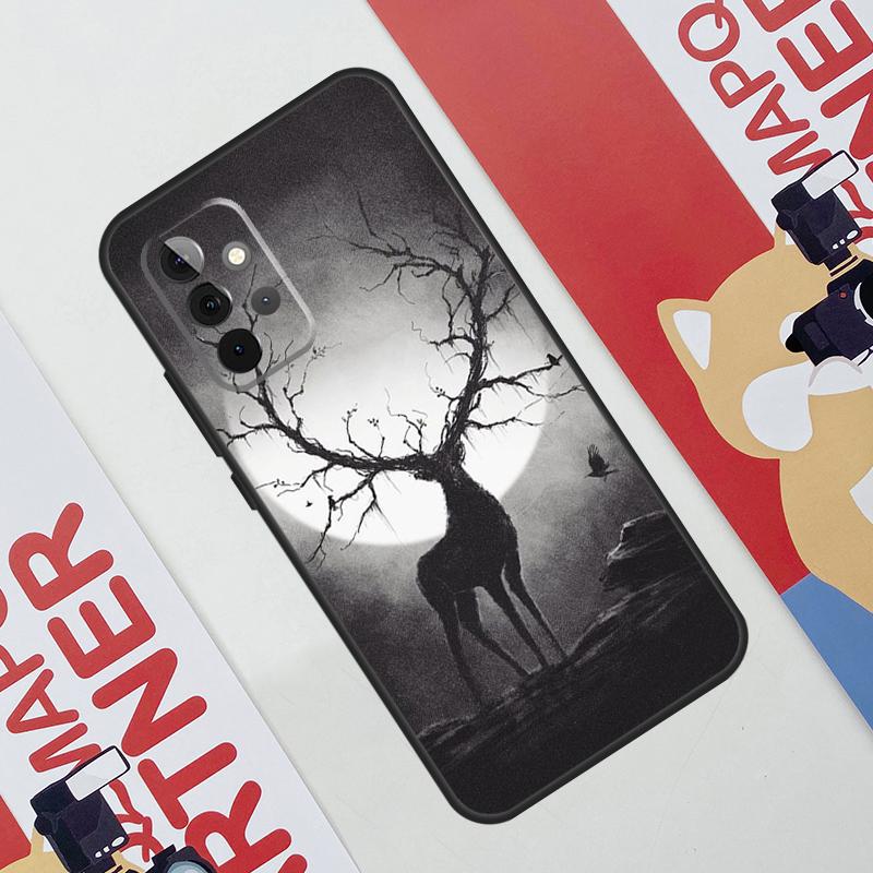 Deer Case For Samsung Galaxy A53 A16 A26 A36 A56 A55 A35 A15 A52 A32 A12 A33 A13 A14 A34 A54 A17