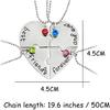 SIVITE Best Friends Forever and Ever Necklace with Crystal Broken Heart Charm Pendant Set Friendship Necklace