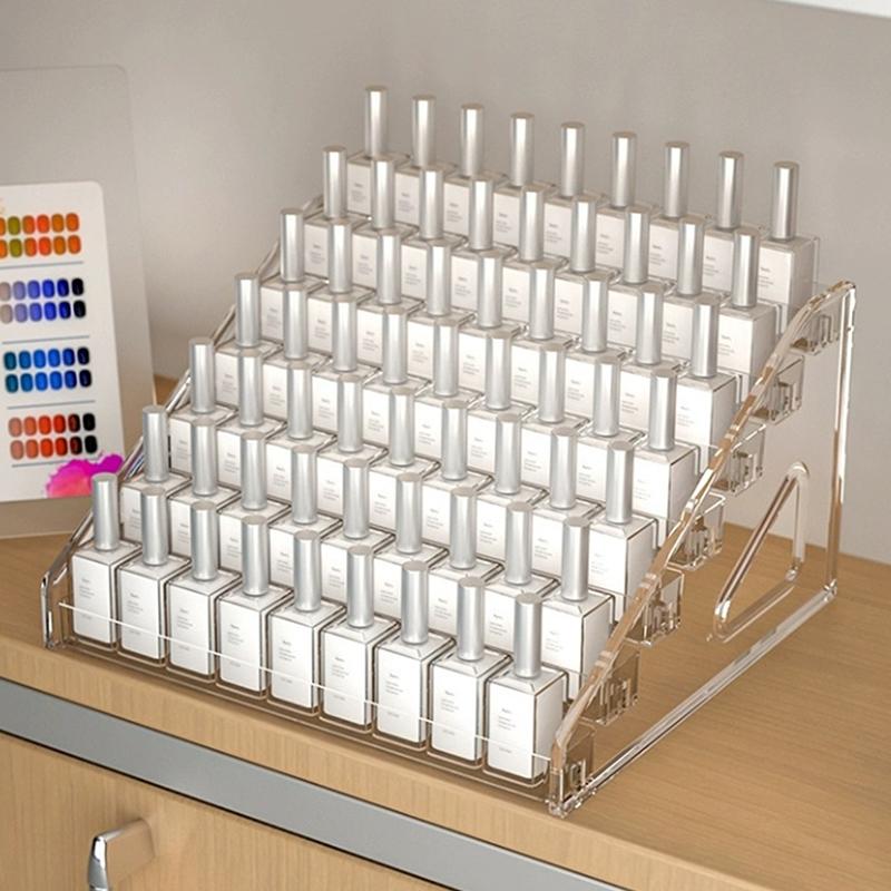 3/4/5/6/7 Layers Acrylic Cosmetic Nail Polish Orgaizer Display Rack Lipstick Perfume Makeup Storage Rack