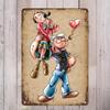 Vintage Metal Sign Wall Art 20x30cm Retro Tin Plate Home Decor