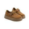 Versatile Shoes Autumn and Winter Thick Soled Inner Height Increasing Loafers Women's Casual Shoes Platform Shoes