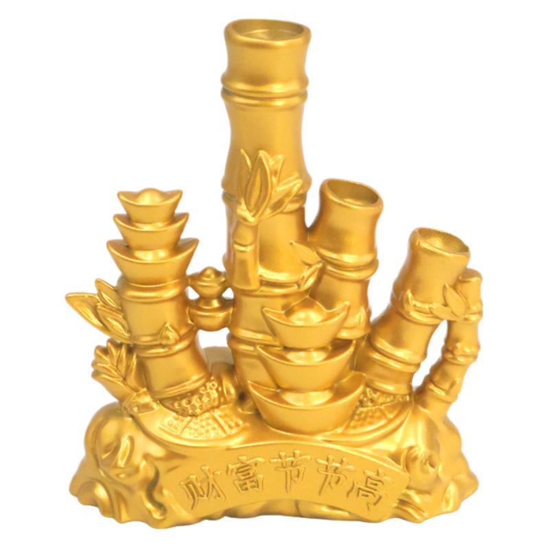 Prosperous Bamboo Ornament Yuanbao Festival, Suitable for Living , Study Room, Desktop, Office Decoration, Leadership Pr