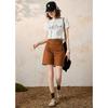 Women's Contrast Embroidered Short-Sleeve T-shirt