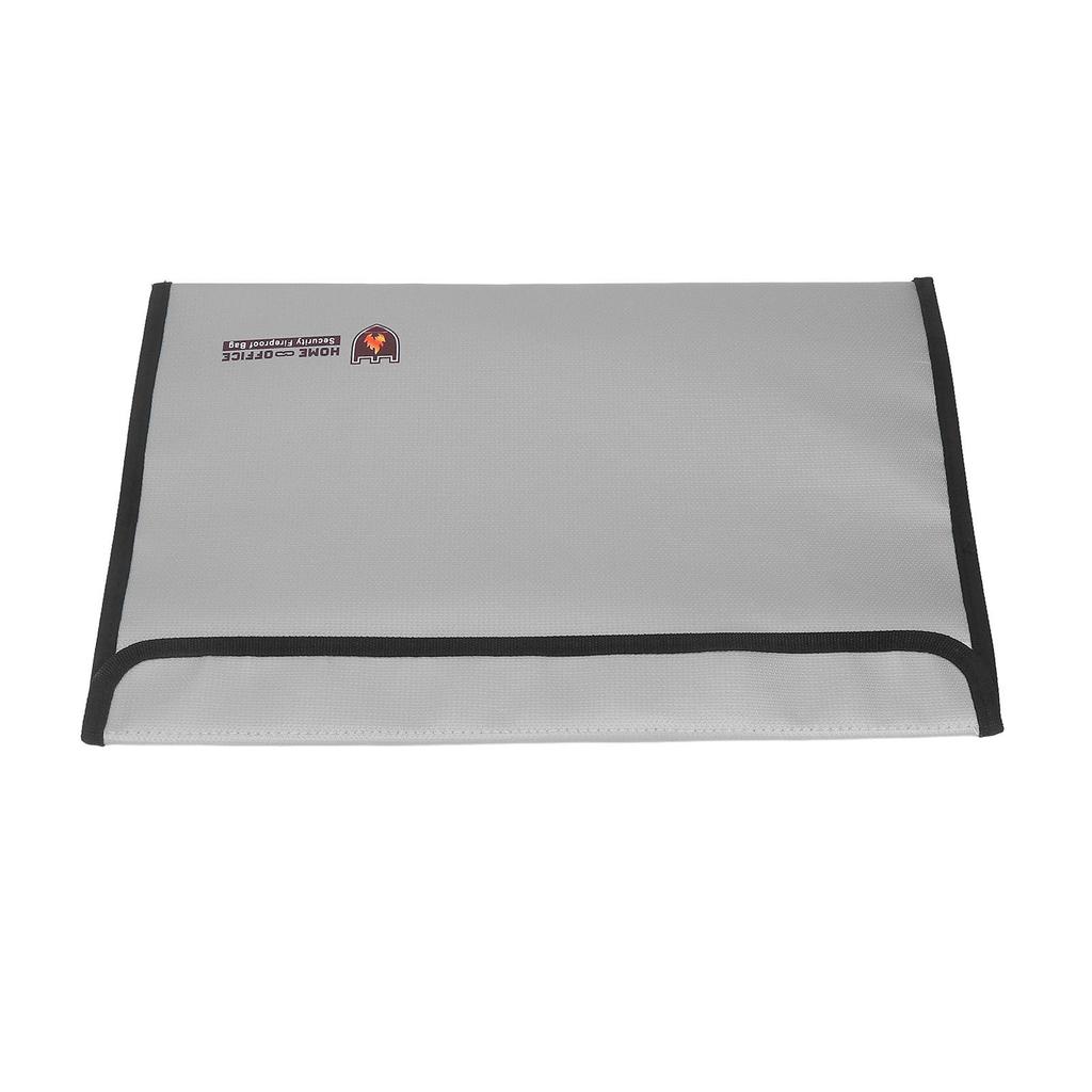 Fireproof File Bag Waterproof Heat Resistance Folder Bag for Drone Battery Mobile Power Card Grey