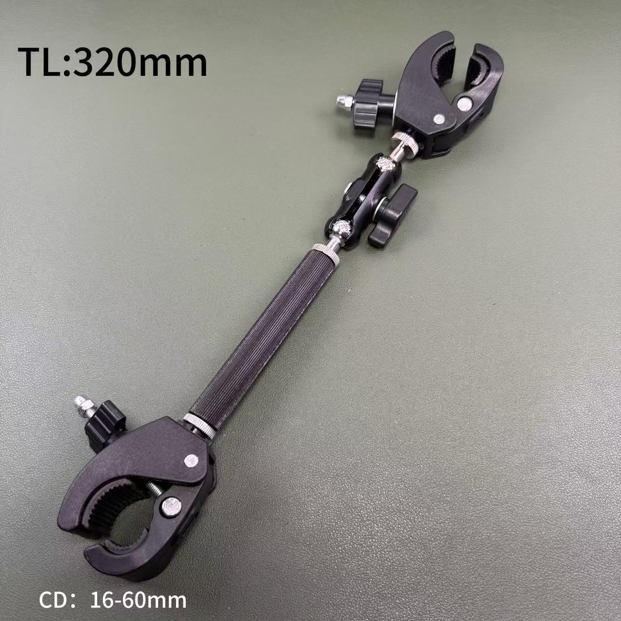 

Double-Ended Metal Clamp Rod with 360° Rotation for Round Pipes, Large Size