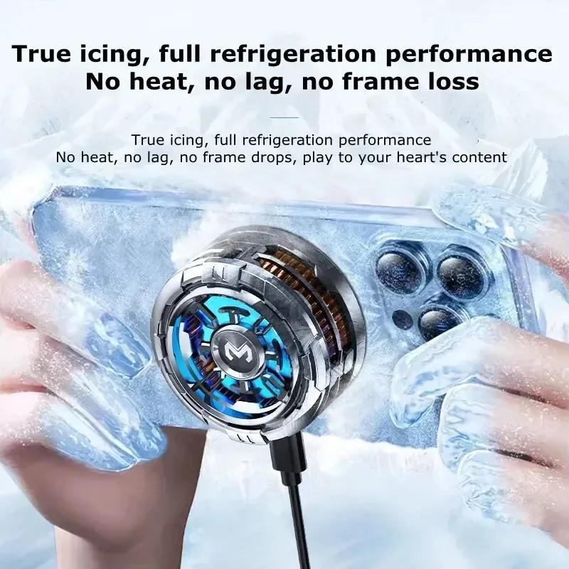 2 IN 1 Mobile Phone Cooler Semiconductor Cooling Fan Freeze Radiator Magnetic Back Clip Holder For iPhone Samsung Xiaomi PUBG