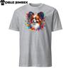 Vibrant Papillon Dog Short-Sleeve Unisex T-Shirt: Colorful Design!