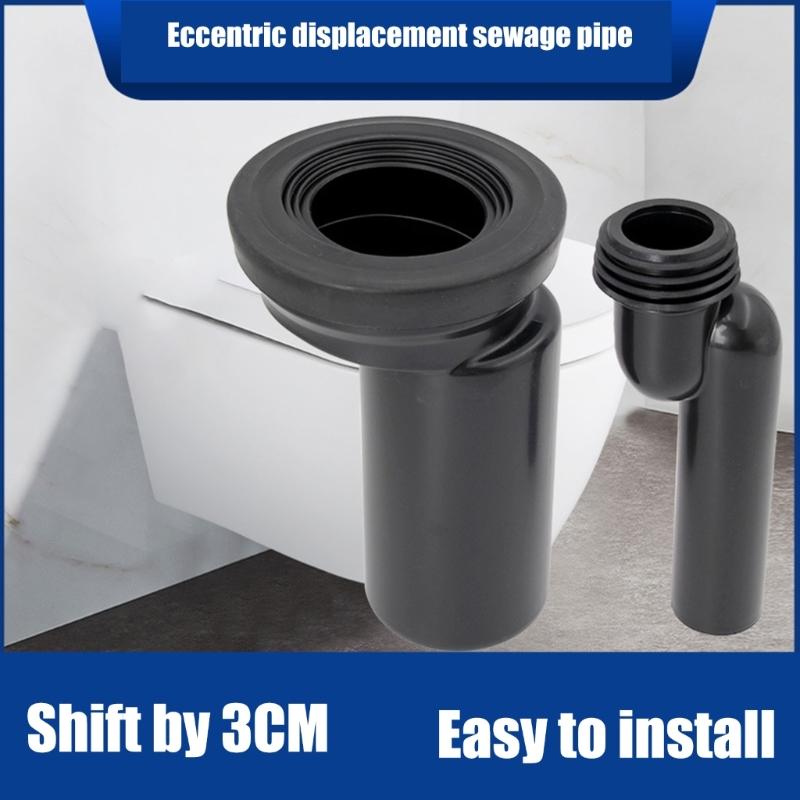 Toilet Connection Adapter Remove 3cm Toilet Sewage Pipe Outlet Pipe Wall Hung Toilet Pipe Connector Easy Installation