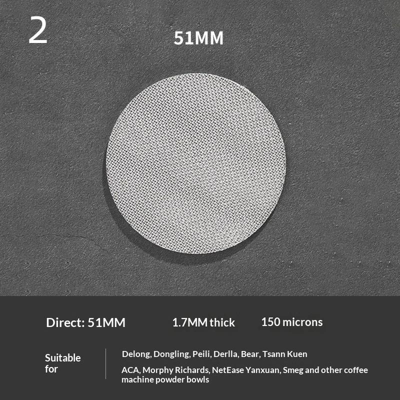 51/53/58Mm Reusable Coffee Puck Screen 316 Stainless Steel Double Layer Coffee Filter Fine Mesh Professional Espresso Accessory