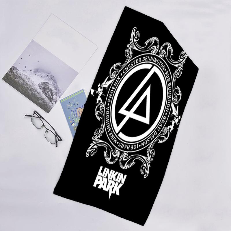 1pc Linkin Park2 Beach Towel, Beach and Seaside Swimming Pool Equipment, Fashion Pattern, Rectangular, Travel Essentials