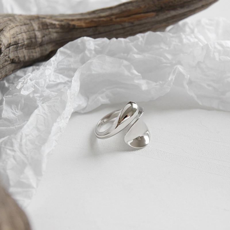 925 Silver Rings New Party Jewelry Vintage Charm Double Layer Geometric Nail Design Accessories Gift Dropship