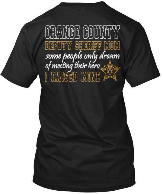 Orange County California Deputy Sheriff T-Shirt Made in USA Size S to 5XL